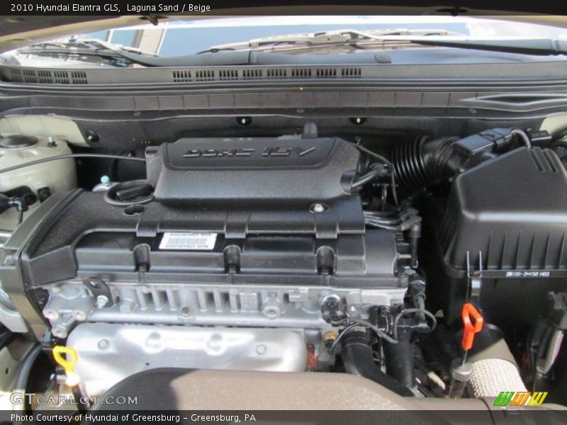  2010 Elantra GLS Engine - 2.0 Liter DOHC 16-Valve CVVT 4 Cylinder