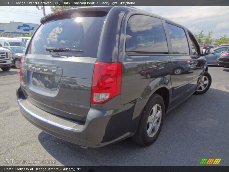 Dark Charcoal Pearl / Black/Light Graystone 2012 Dodge Grand Caravan SXT
