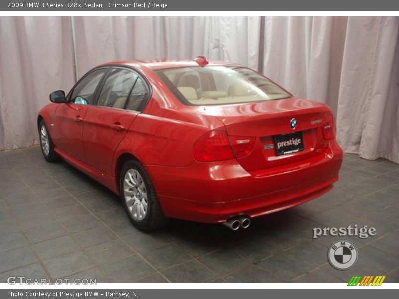 Crimson Red / Beige 2009 BMW 3 Series 328xi Sedan