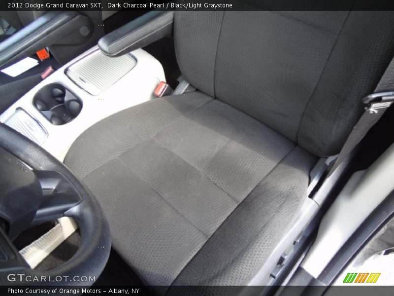 Dark Charcoal Pearl / Black/Light Graystone 2012 Dodge Grand Caravan SXT