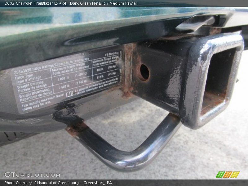 Dark Green Metallic / Medium Pewter 2003 Chevrolet TrailBlazer LS 4x4