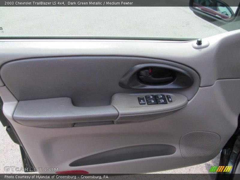 Dark Green Metallic / Medium Pewter 2003 Chevrolet TrailBlazer LS 4x4