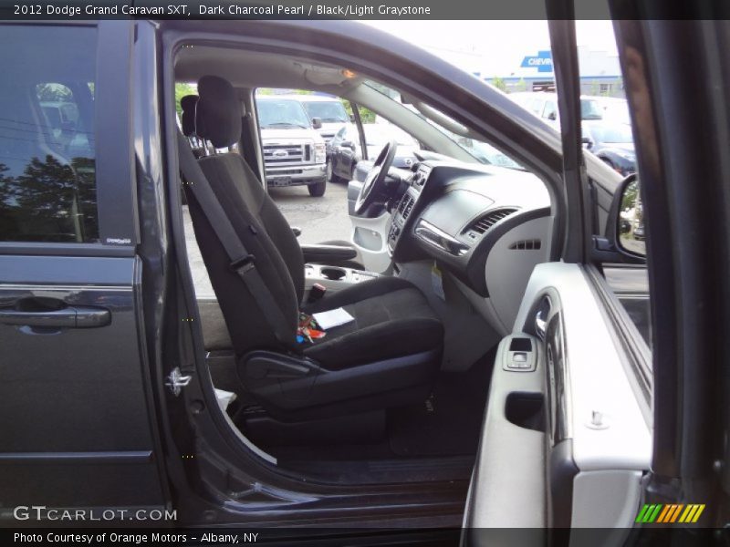 Dark Charcoal Pearl / Black/Light Graystone 2012 Dodge Grand Caravan SXT