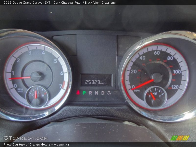 Dark Charcoal Pearl / Black/Light Graystone 2012 Dodge Grand Caravan SXT