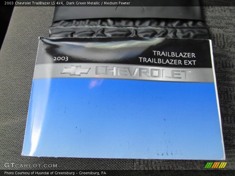 Dark Green Metallic / Medium Pewter 2003 Chevrolet TrailBlazer LS 4x4