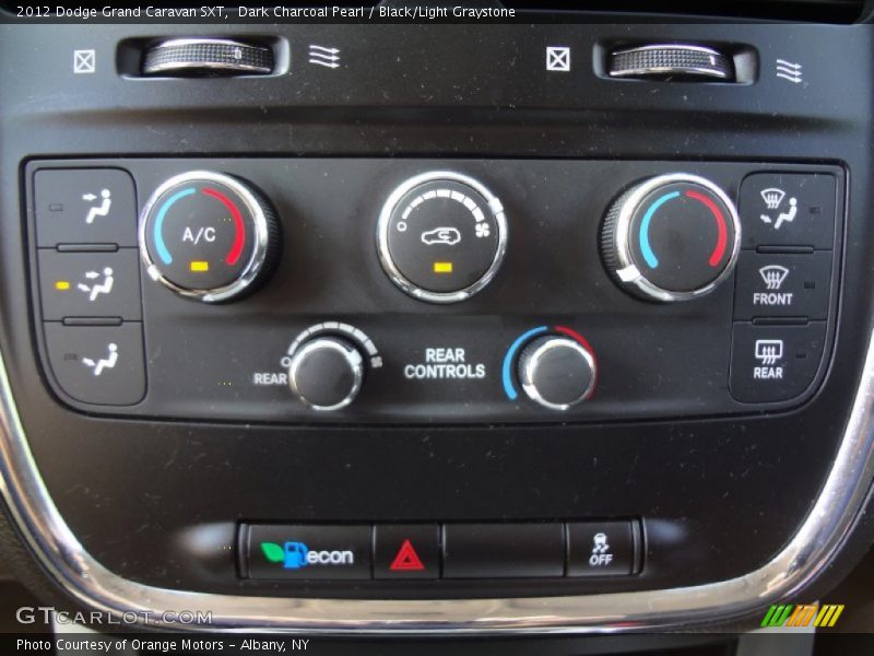 Dark Charcoal Pearl / Black/Light Graystone 2012 Dodge Grand Caravan SXT
