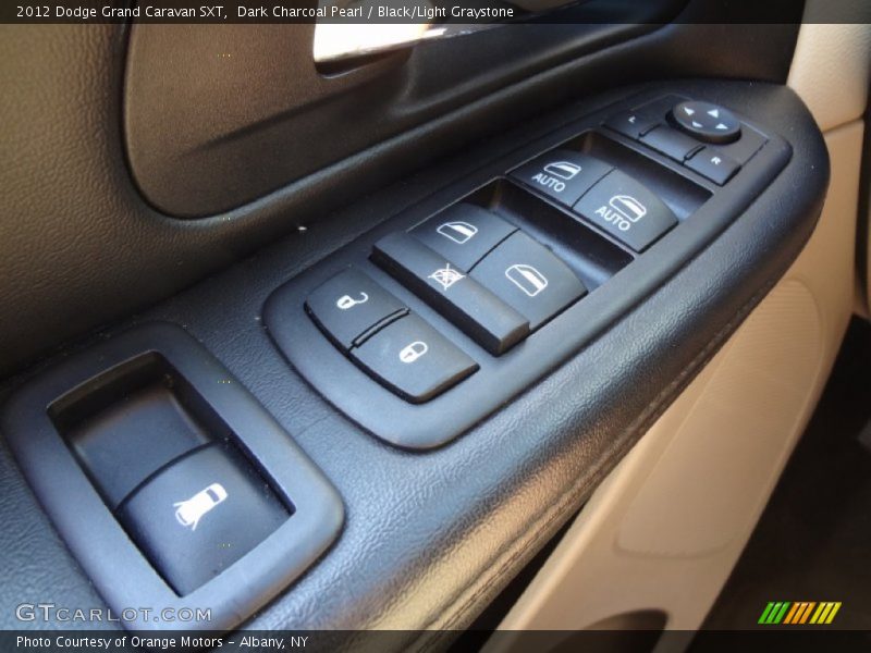 Dark Charcoal Pearl / Black/Light Graystone 2012 Dodge Grand Caravan SXT