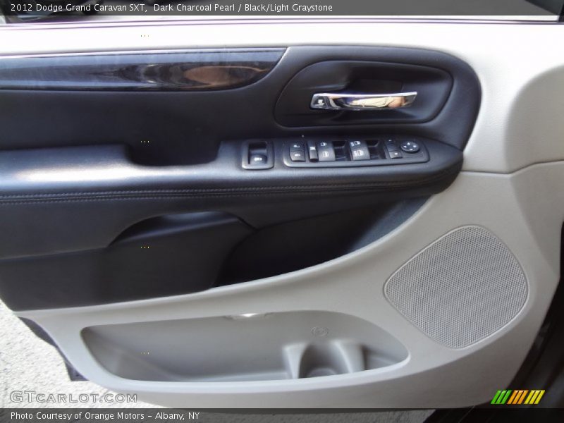 Dark Charcoal Pearl / Black/Light Graystone 2012 Dodge Grand Caravan SXT