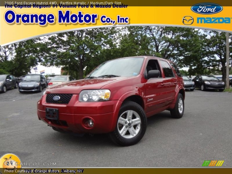 Redfire Metallic / Medium/Dark Flint 2006 Ford Escape Hybrid 4WD