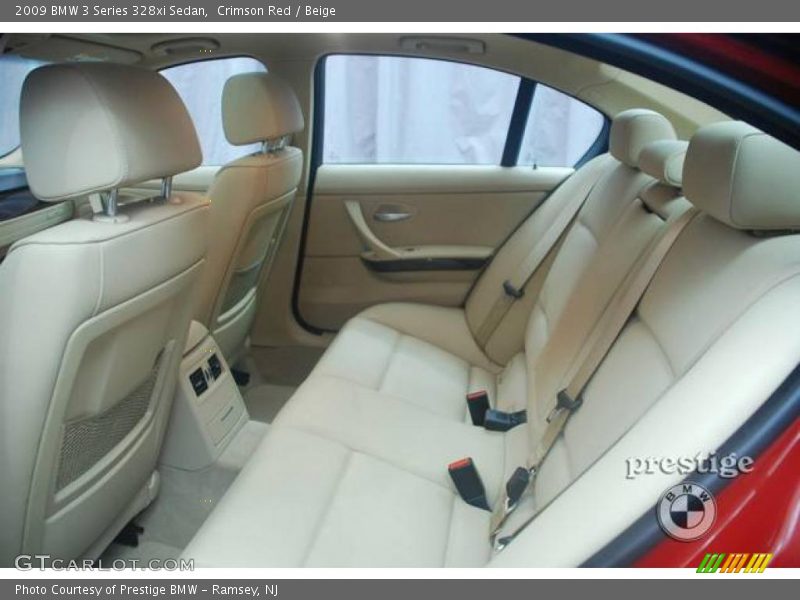 Crimson Red / Beige 2009 BMW 3 Series 328xi Sedan