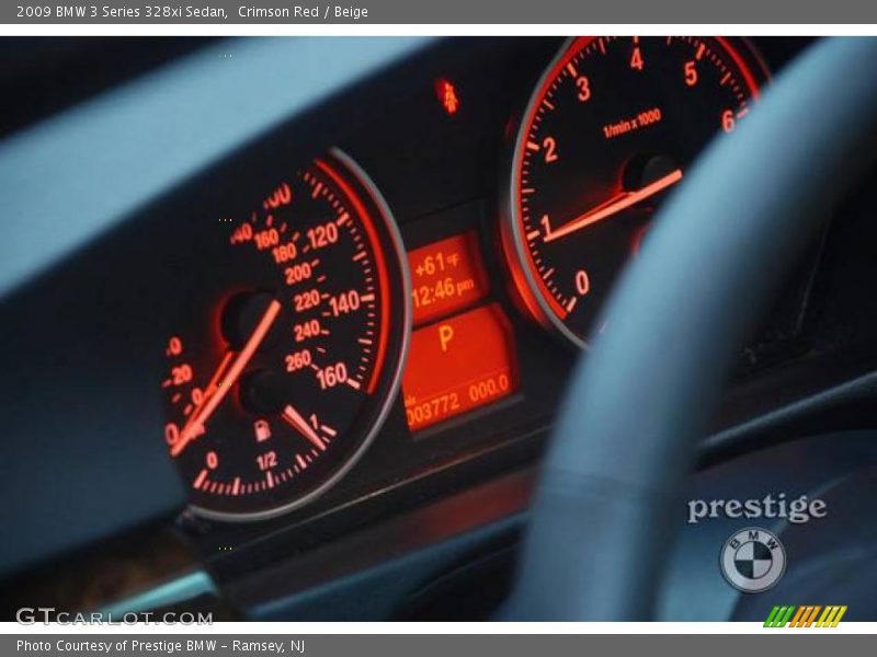 Crimson Red / Beige 2009 BMW 3 Series 328xi Sedan