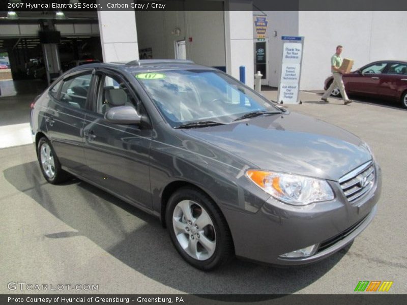 Carbon Gray / Gray 2007 Hyundai Elantra SE Sedan