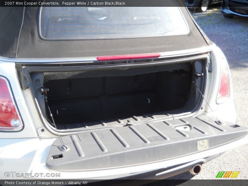 Pepper White / Carbon Black/Black 2007 Mini Cooper Convertible