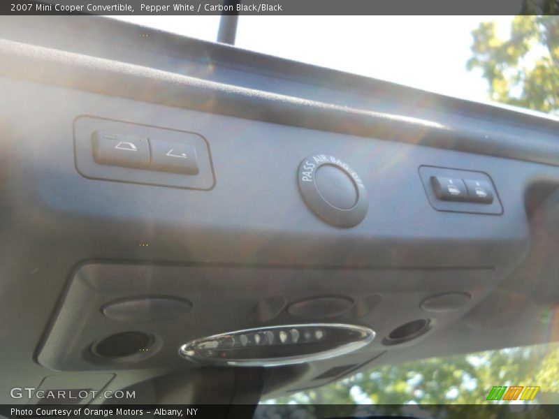 Pepper White / Carbon Black/Black 2007 Mini Cooper Convertible