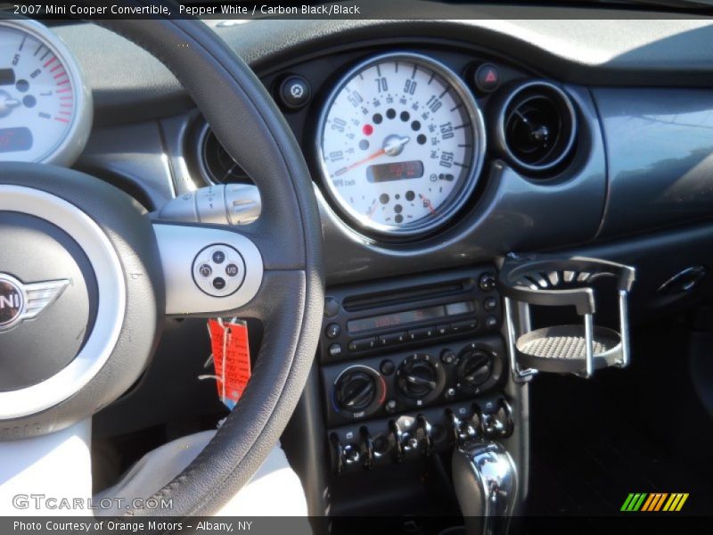 Pepper White / Carbon Black/Black 2007 Mini Cooper Convertible