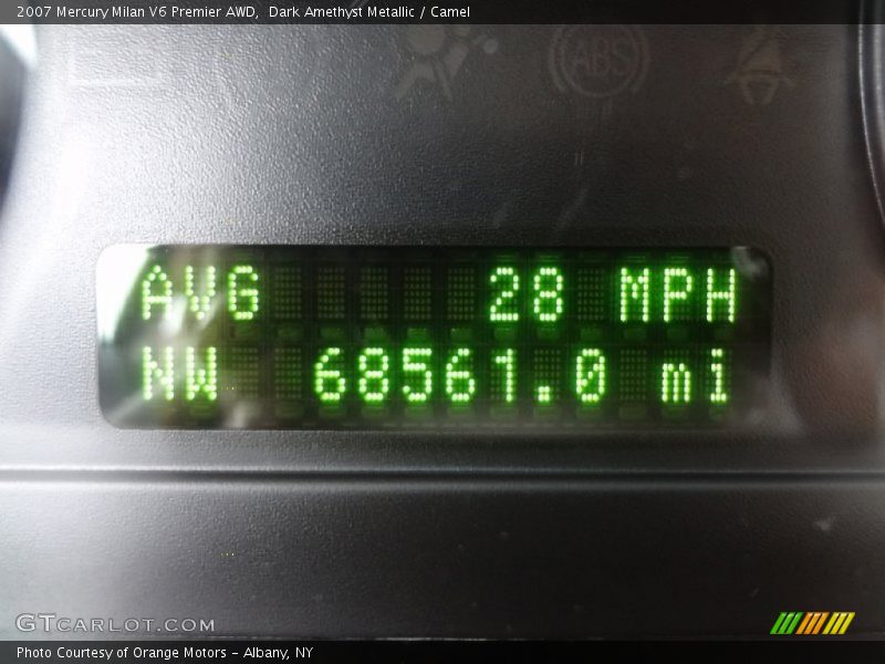 Dark Amethyst Metallic / Camel 2007 Mercury Milan V6 Premier AWD
