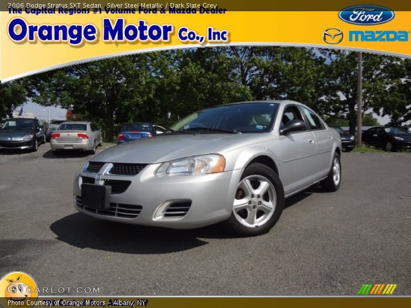 Silver Steel Metallic / Dark Slate Grey 2006 Dodge Stratus SXT Sedan