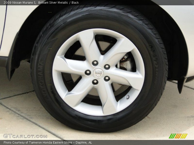 Brilliant Silver Metallic / Black 2009 Nissan Murano S