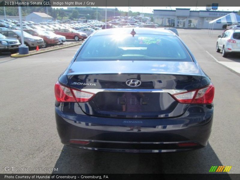 Indigo Night Blue / Gray 2013 Hyundai Sonata GLS