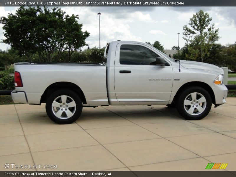 Bright Silver Metallic / Dark Slate Gray/Medium Graystone 2011 Dodge Ram 1500 Express Regular Cab