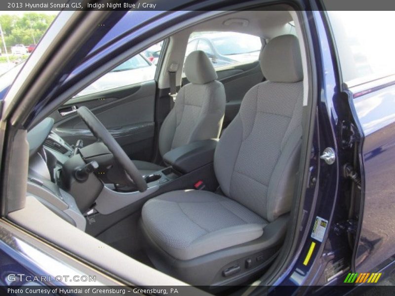 Indigo Night Blue / Gray 2013 Hyundai Sonata GLS