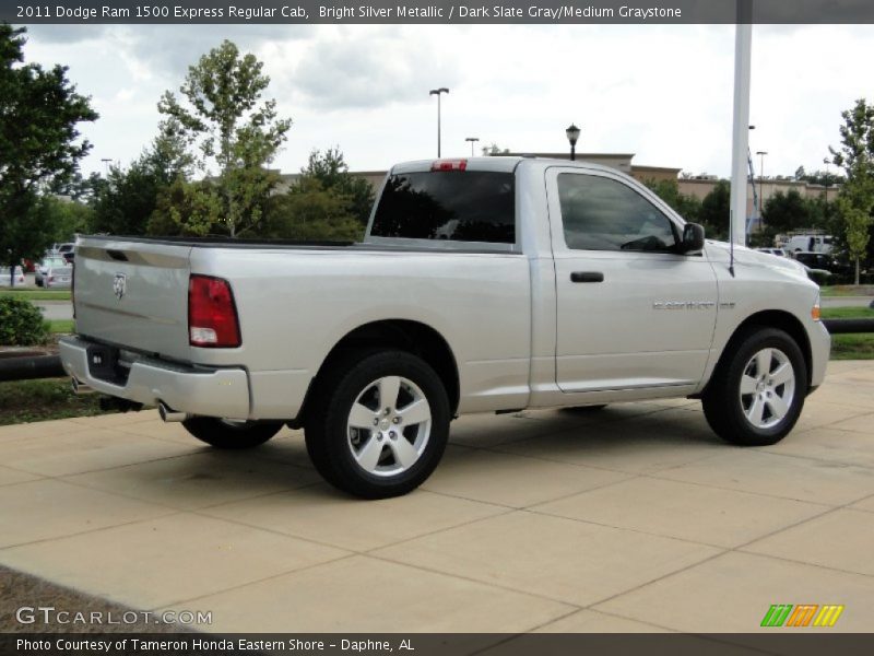 Bright Silver Metallic / Dark Slate Gray/Medium Graystone 2011 Dodge Ram 1500 Express Regular Cab