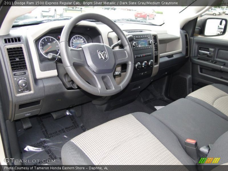 Bright Silver Metallic / Dark Slate Gray/Medium Graystone 2011 Dodge Ram 1500 Express Regular Cab