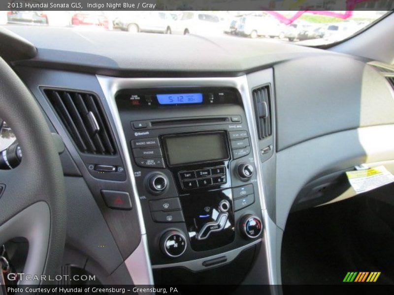 Indigo Night Blue / Gray 2013 Hyundai Sonata GLS