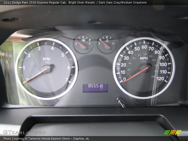 Bright Silver Metallic / Dark Slate Gray/Medium Graystone 2011 Dodge Ram 1500 Express Regular Cab