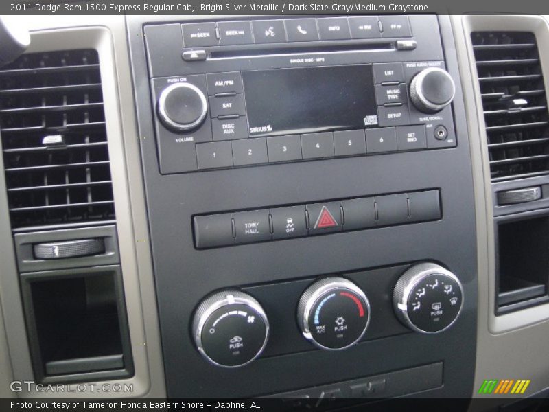 Bright Silver Metallic / Dark Slate Gray/Medium Graystone 2011 Dodge Ram 1500 Express Regular Cab