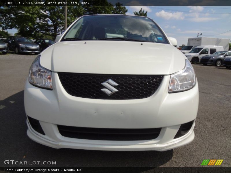 White Water Pearl / Black 2008 Suzuki SX4 Sedan