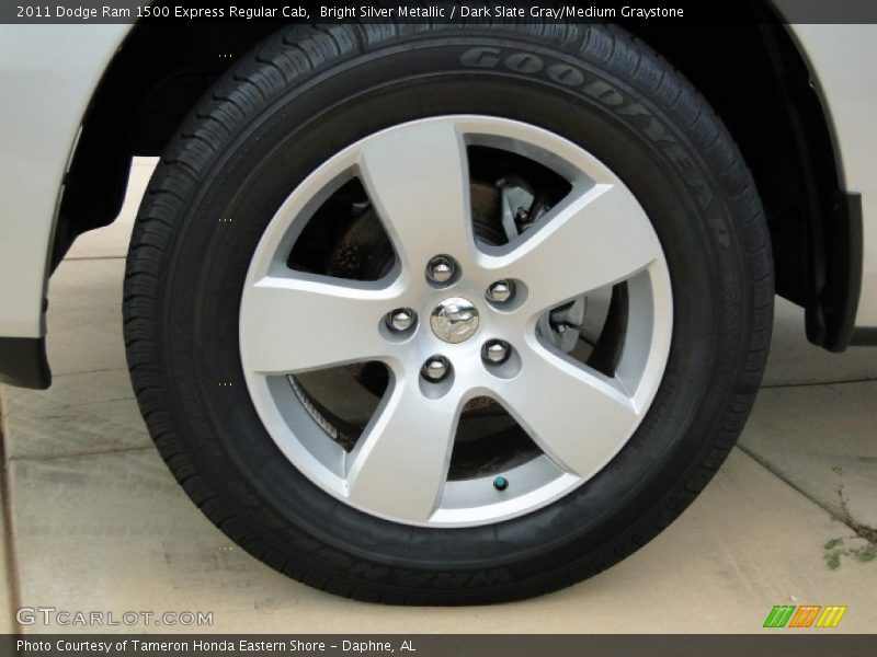 Bright Silver Metallic / Dark Slate Gray/Medium Graystone 2011 Dodge Ram 1500 Express Regular Cab
