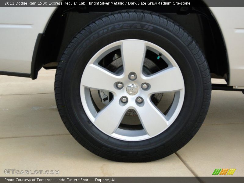Bright Silver Metallic / Dark Slate Gray/Medium Graystone 2011 Dodge Ram 1500 Express Regular Cab