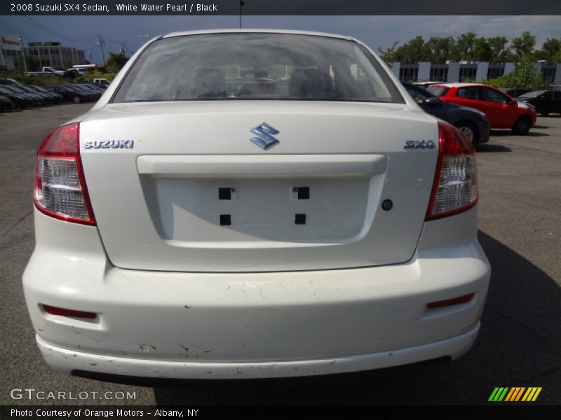 White Water Pearl / Black 2008 Suzuki SX4 Sedan