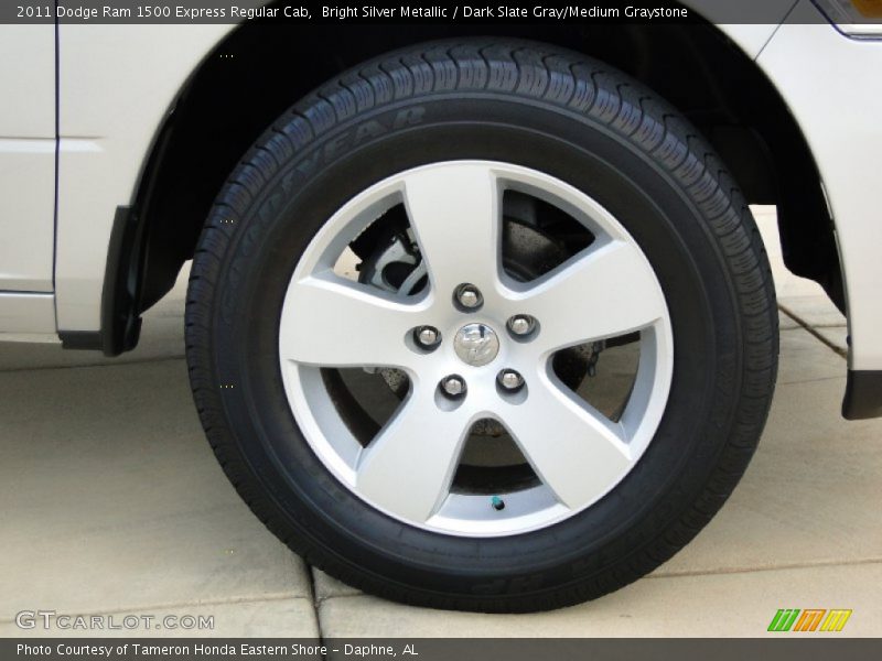 Bright Silver Metallic / Dark Slate Gray/Medium Graystone 2011 Dodge Ram 1500 Express Regular Cab