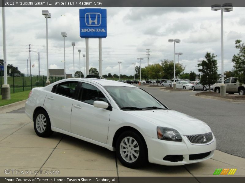 White Pearl / Medium Gray 2011 Mitsubishi Galant FE