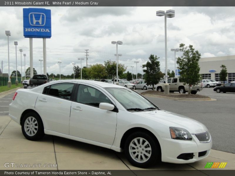 White Pearl / Medium Gray 2011 Mitsubishi Galant FE