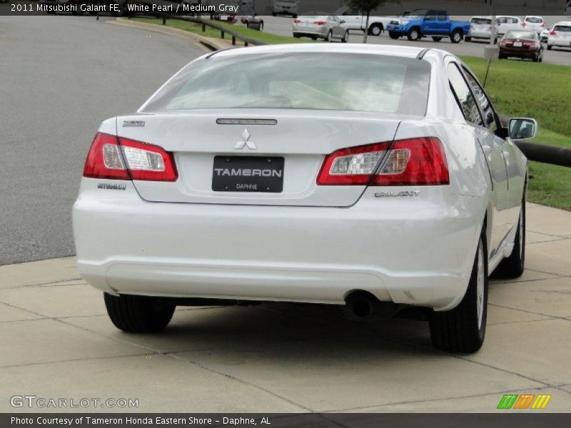 White Pearl / Medium Gray 2011 Mitsubishi Galant FE