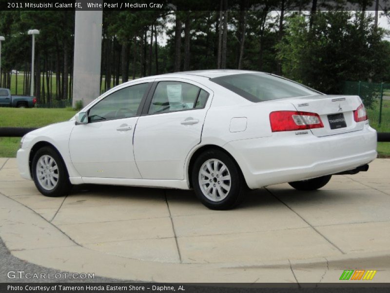 White Pearl / Medium Gray 2011 Mitsubishi Galant FE