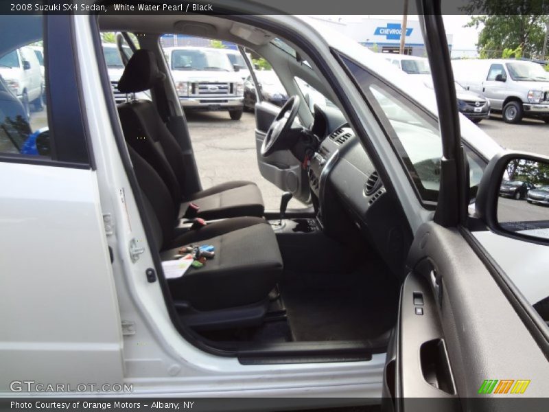 White Water Pearl / Black 2008 Suzuki SX4 Sedan