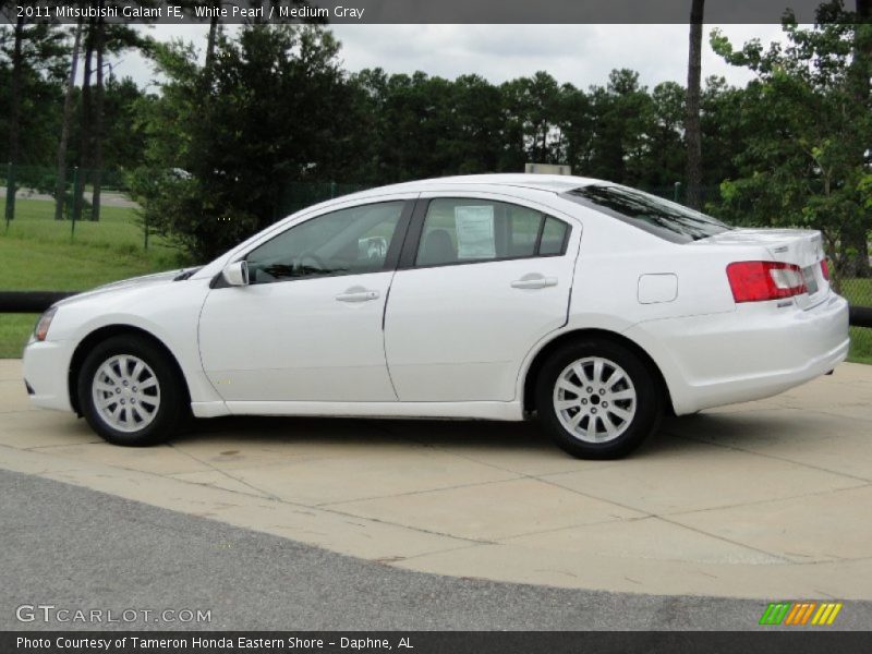 White Pearl / Medium Gray 2011 Mitsubishi Galant FE