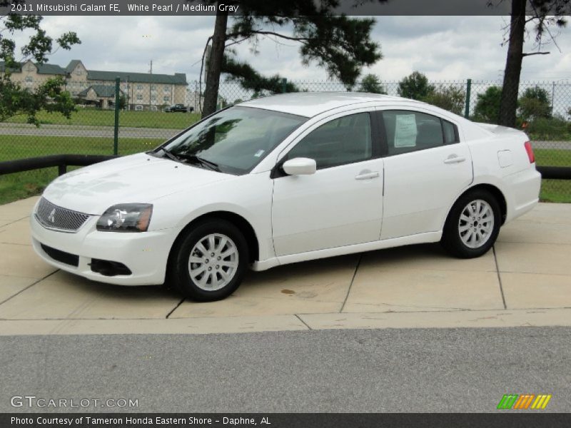 White Pearl / Medium Gray 2011 Mitsubishi Galant FE