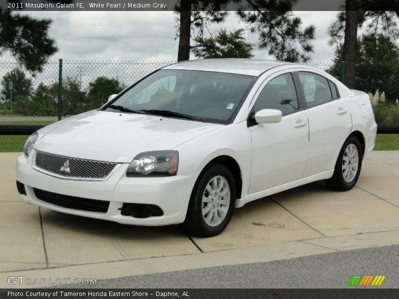 White Pearl / Medium Gray 2011 Mitsubishi Galant FE