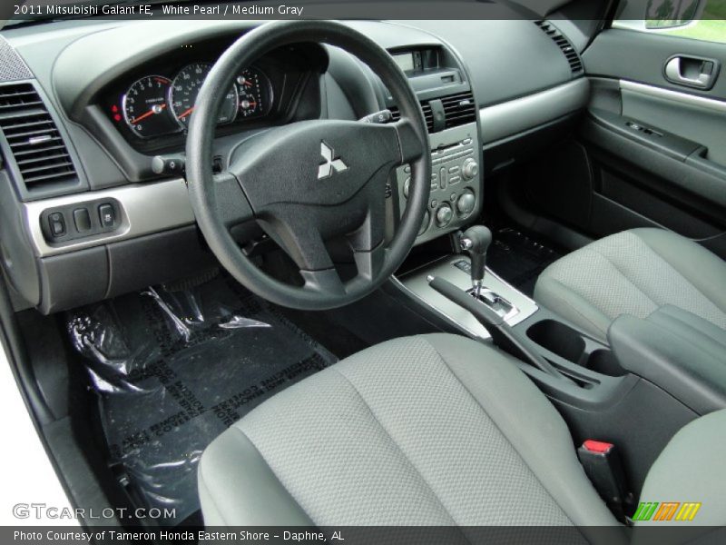 White Pearl / Medium Gray 2011 Mitsubishi Galant FE