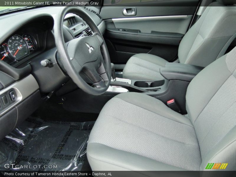 White Pearl / Medium Gray 2011 Mitsubishi Galant FE