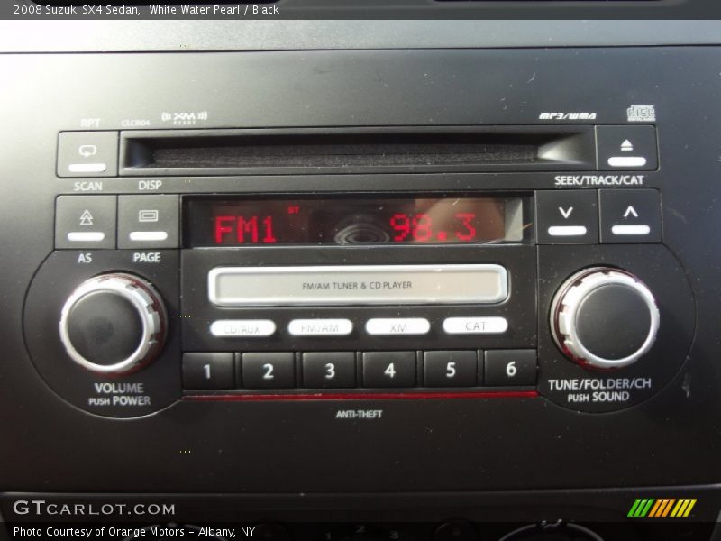 White Water Pearl / Black 2008 Suzuki SX4 Sedan