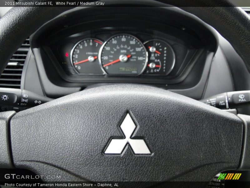 White Pearl / Medium Gray 2011 Mitsubishi Galant FE