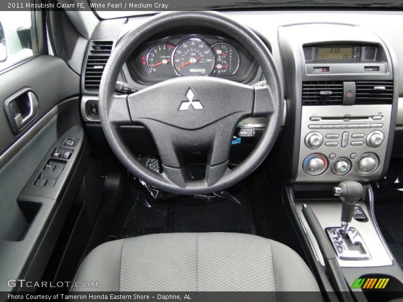 White Pearl / Medium Gray 2011 Mitsubishi Galant FE