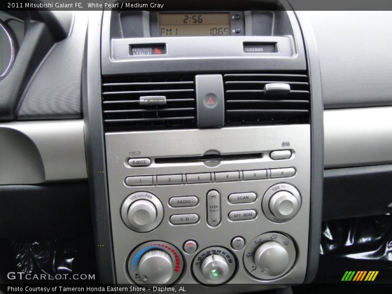 White Pearl / Medium Gray 2011 Mitsubishi Galant FE