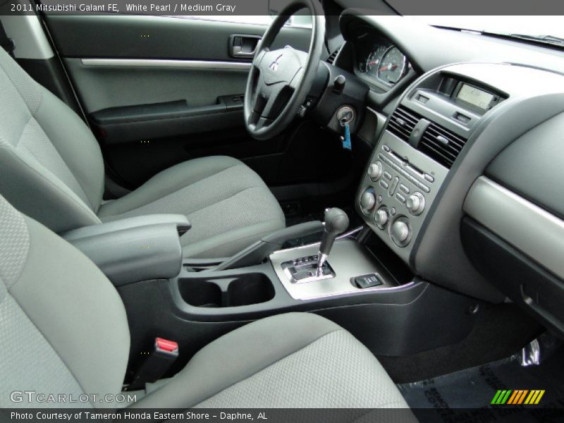 White Pearl / Medium Gray 2011 Mitsubishi Galant FE